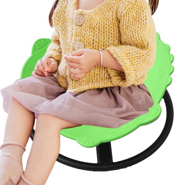 子供用回転椅子 反応力と集中力を高める回転椅子 座面 グリーン
