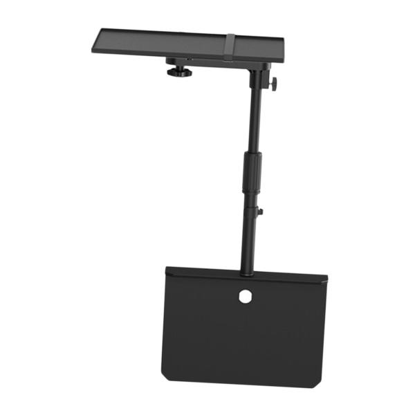 プラグインソファベッドプロジェクタースタンド金属トレイ付き頑丈なユニバーサルプロジェクターホルダーマウントベース家庭用リビングルームデスク用