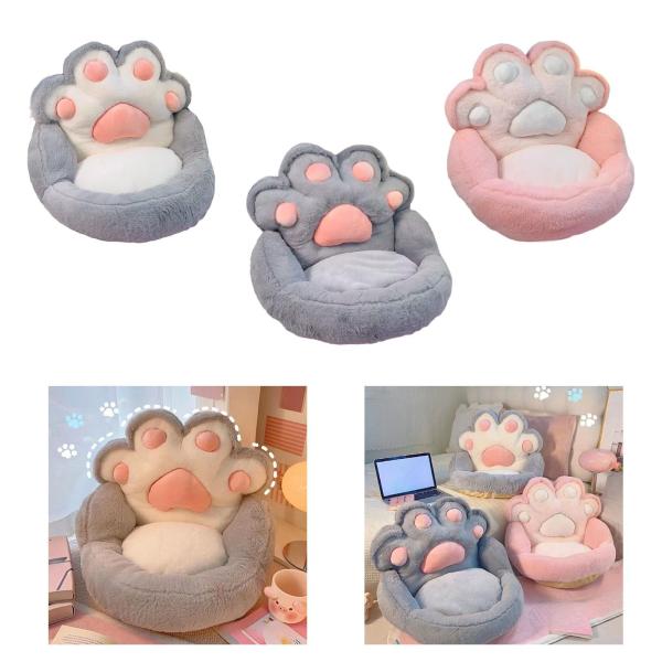 1人掛けソファ家具猫の爪の形のソフトオフィスリビングルーム暖炉側グレーホワイト