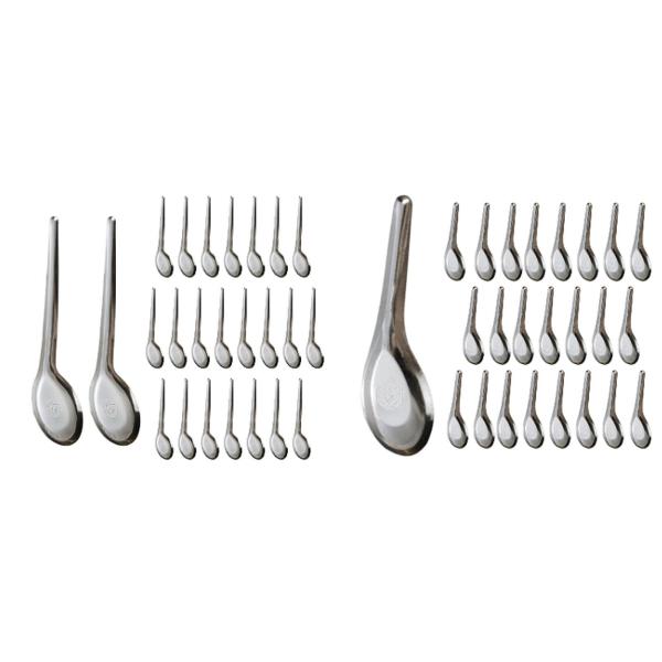 ディナースプーン 24 個 ポリッシュスープスプーン グレービーソース カフェバー用 ソース L