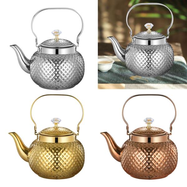 ステンレス鋼ティーポットストーヴェトップセーフティーケトルホテルレストランのキッチンシルバー