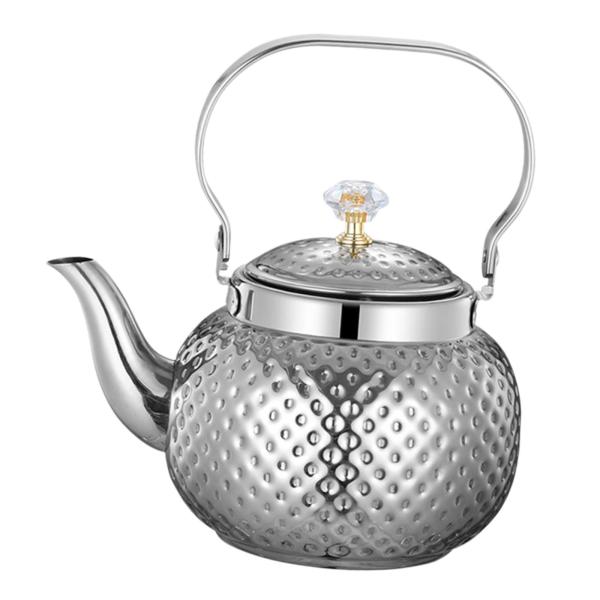 ステンレス鋼ティーポットストーヴェトップセーフティーケトルホテルレストランのキッチンシルバー