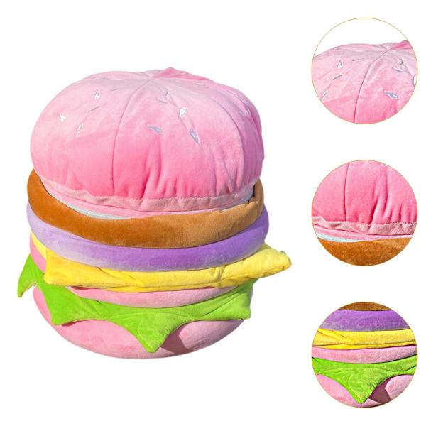 ハンバーガー型スツール アパートの寝室のベッドサイドに楽しい靴交換用スツール 