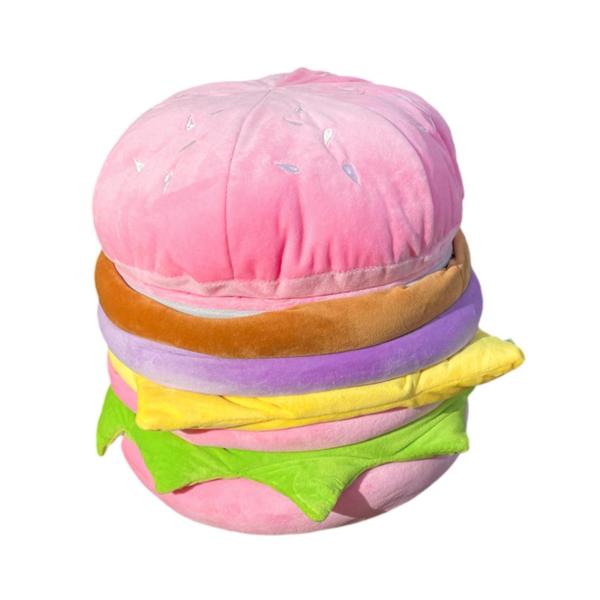 ハンバーガー型スツール アパートの寝室のベッドサイドに楽しい靴交換用スツール 