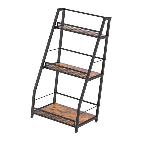 酒類スタンドスパイスラックフロアスタンディング調味料オーガナイザー3ティアストレージシェルフワインラックホームバーコーヒーステーションパントリー