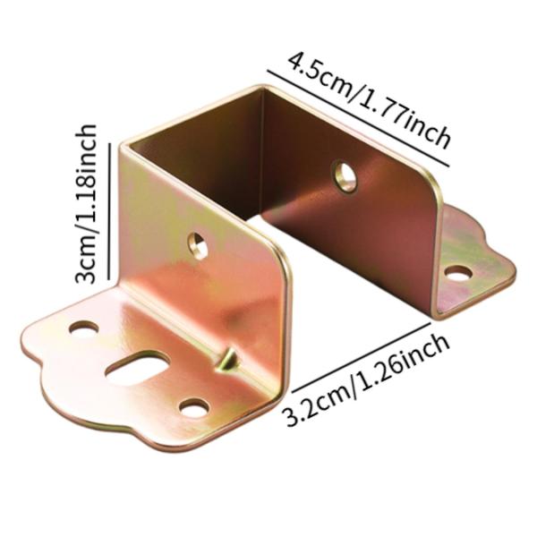 ベッドレールブラケット ベッドフレームブラケット ベッドフレームハードウェア 32mm 4個