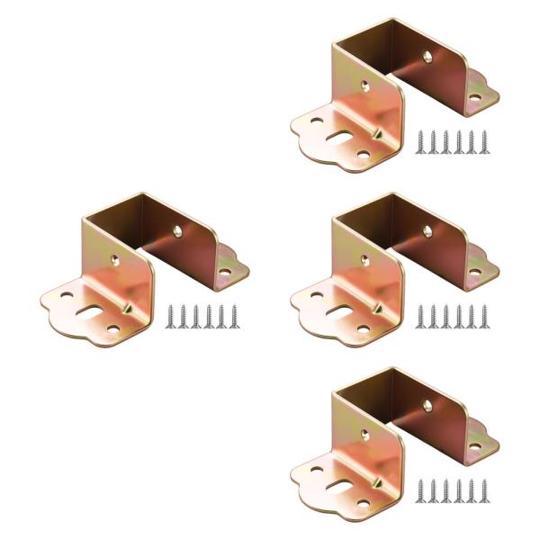 ベッドレールブラケット ベッドフレームブラケット ベッドフレームハードウェア 32mm 4個