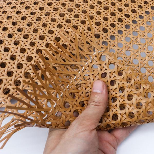 籐のウェビング 手編みの合成ポリ籐 椅子用バスケット サマーコーヒー