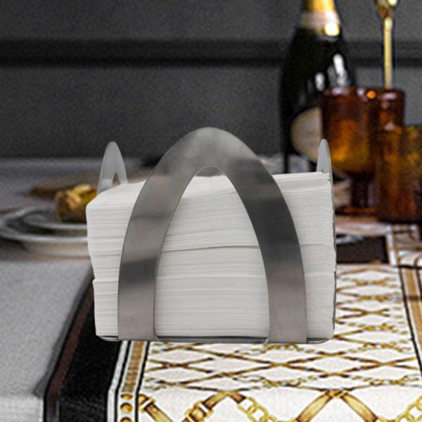 ナプキンホルダー 垂直ティッシュディスペンサースタンド テーブルトップ ホームピクニックテーブル アーチ型