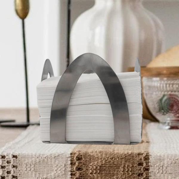 ナプキンホルダー 垂直ティッシュディスペンサースタンド テーブルトップ ホームピクニックテーブル アーチ型