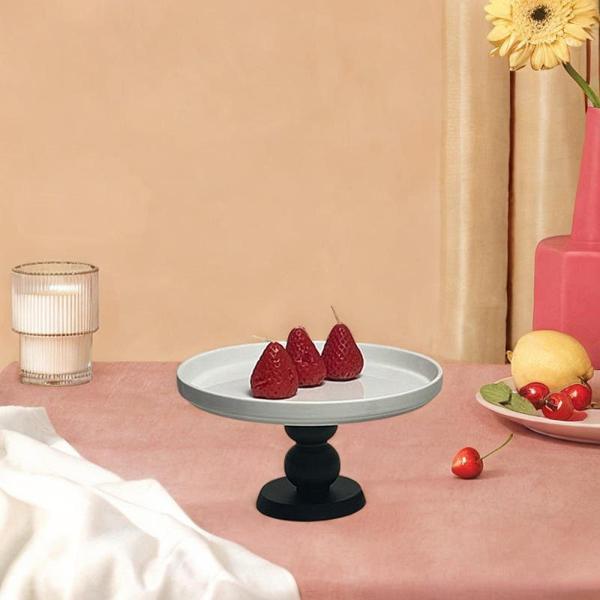 ケーキスタンド ラウンドケーキ台座スタンド フルーツプラッター パーティー イベント クリスマス ブラック