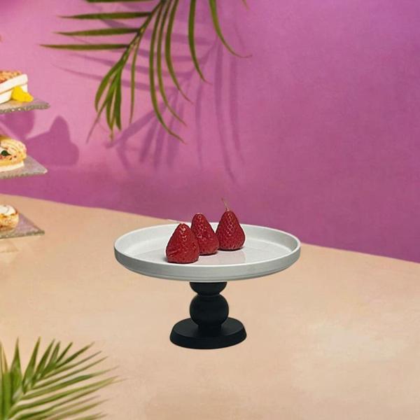 ケーキスタンド ラウンドケーキ台座スタンド フルーツプラッター パーティー イベント クリスマス ブラック