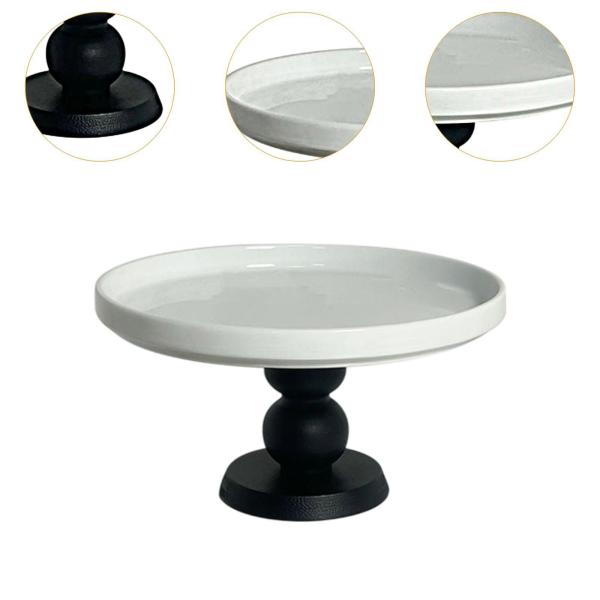 ケーキスタンド ラウンドケーキ台座スタンド フルーツプラッター パーティー イベント クリスマス ブラック