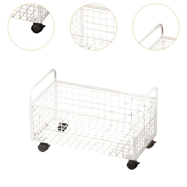 ローリングファイルカート デスク下収納ボックス ファイルオーガナイザー ファイル用 おもちゃ クラフト S