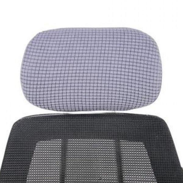 チェアヘッドピロースリーブ、洗えるゲーム椅子ヘッドレスト枕カバー , ダークグレー