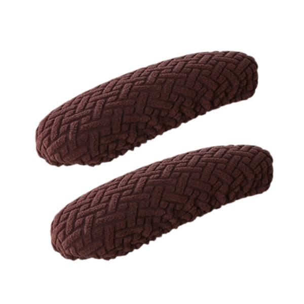 1ペアオフィスチェアアームレストカバーアームチェアアームレストカバー簡単なインストールスリップカバー弾性ストレッチデスクチェアアームパッドカバー , 