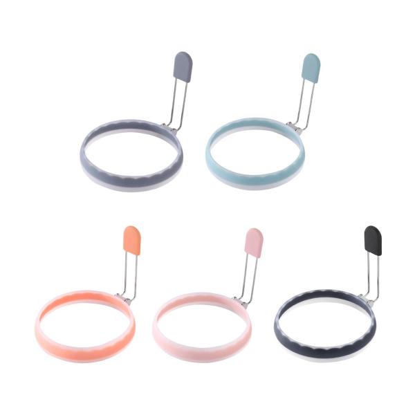 卵焼きリング 漏れ防止 再利用可能 パンケーキリング パンケーキ マフィン サンドイッチ用 グレー