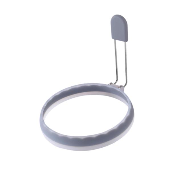 卵焼きリング 漏れ防止 再利用可能 パンケーキリング パンケーキ マフィン サンドイッチ用 グレー