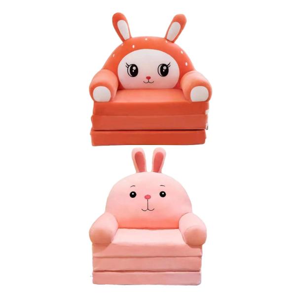 折りたたみ式ソファチェア 幼児用ソファー ホーム家具 ソフトキッズ折りたたみ式ソファベッド オレンジ