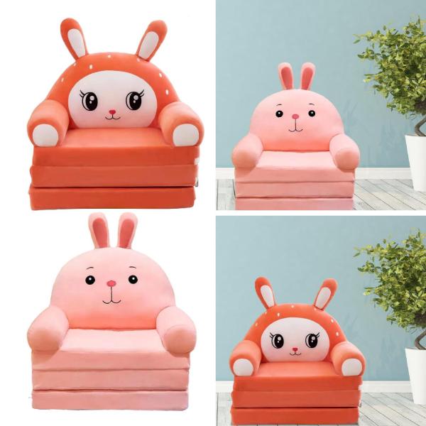 折りたたみ式ソファチェア 幼児用ソファー ホーム家具 ソフトキッズ折りたたみ式ソファベッド オレンジ