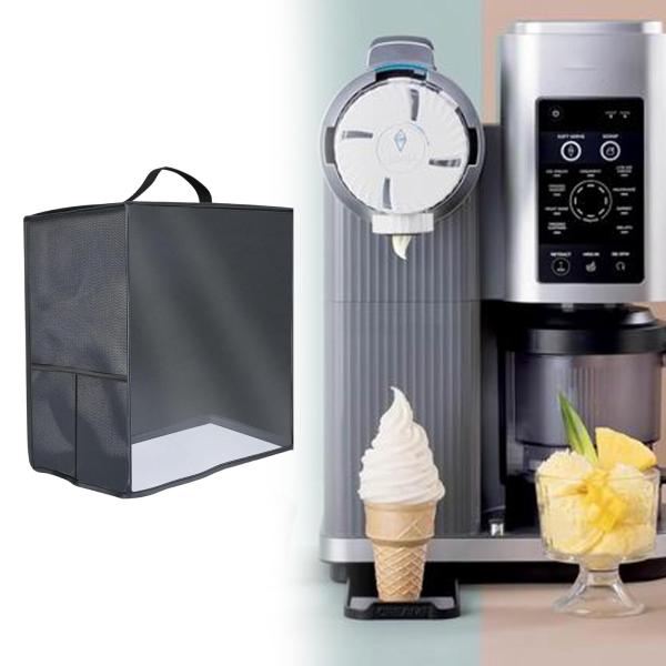 アイスクリームメーカーのダストカバープロテクター。実用的で持ち運びやすく、耐久があり、追加のポケットがあり、お手入れ簡単な保護カバーアクセサリーです。