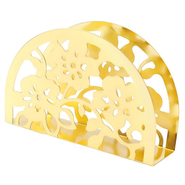 テーブル用ナプキンホルダー カウンタートップ用食器オーガナイザー ホームホリデーギフト ゴールデン