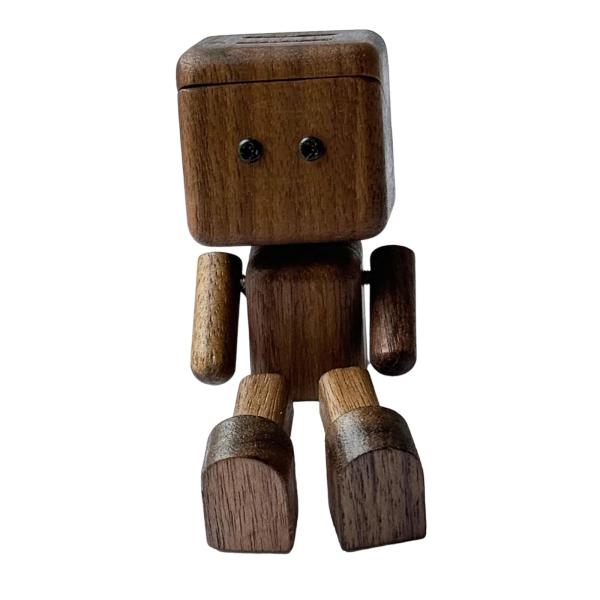 車の装飾品 揺れる足人形飾り かわいい デスクトップ 車 本棚 ウォールナット 蓋付き