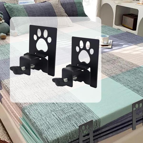 2 個 滑り止めマットレスガスケット、調節可能で取り付け簡単なマットレススライドストッパー、金属製ベッドフレーム用ホルダー、寝室