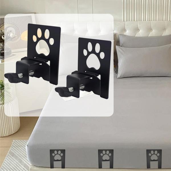 2 個 滑り止めマットレスガスケット、調節可能で取り付け簡単なマットレススライドストッパー、金属製ベッドフレーム用ホルダー、寝室