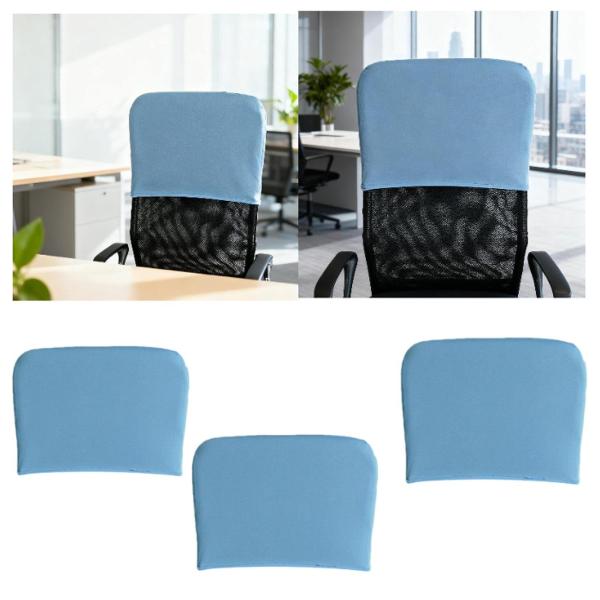 回転式チェアバックプロテクター 伸縮性デスクチェアカバー ホームパーティーオフィス用 42cmx28cm