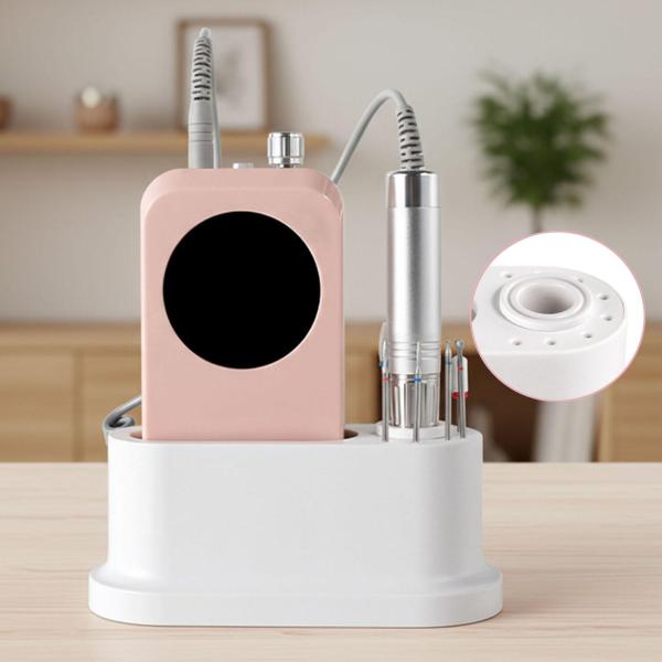 ネイルアートツールオーガナイザー デスクトップ収納ケース ディスプレイラック デスク 8穴ネイルドリルビットホルダー研磨ビット収納ボックス