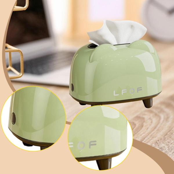 ティッシュボックスオーガナイザー 多目的ティッシュホルダー カウンタートップ オフィス バスルーム グリーン