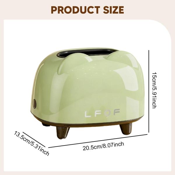 ティッシュボックスオーガナイザー 多目的ティッシュホルダー カウンタートップ オフィス バスルーム グリーン