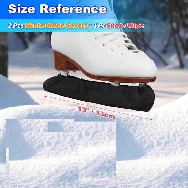 アイススケートブレードカバー 2個 伸縮性スケートブレードプロテクター スケートスポーツ用