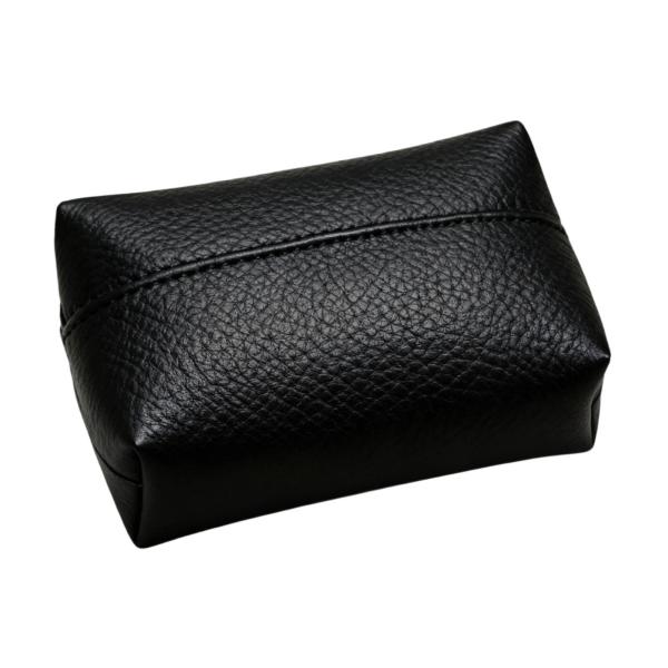 ティッシュボックスカバー スタイリッシュなPUレザー製 ティッシュホルダー 車 寝室 レストラン用 ブラック