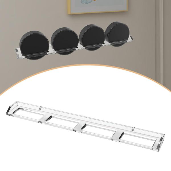 ホッケーパックディスプレイホルダーブラケット 4パック用 アクリル製クリアウォールラック 壁掛け用 選手記念品 チームギフト サイン入り