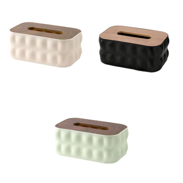 ナプキンペーパーホルダーケース装飾ティッシュボックスオフィスドレッシングテーブルバスルームホワイト