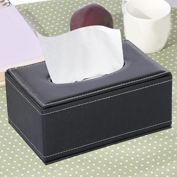 ティッシュボックスカバー モダンなペーパータオルホルダー 化粧台 オフィスデスクカウンタートップ用 20cmx12cmx8.5cm