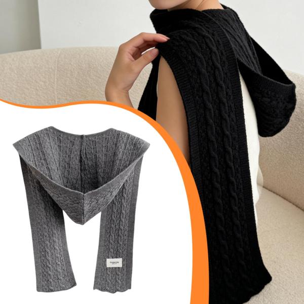 ニットフード付きマフラー フード付きマフラー 防風 暖かい ショール