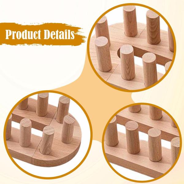 木製編み機 DIY スローブランケット スカーフ プロ仕様 初心者から上級者まで使える 持ち運びに便利なチャンキーブランケット編み機