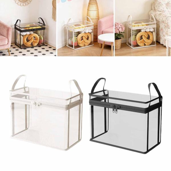 ぬいぐるみ収納バッグ 人形用ビン 誕生日 保育園 ぬいぐるみ おもちゃ オーガナイザーボックス クリーム ホワイト