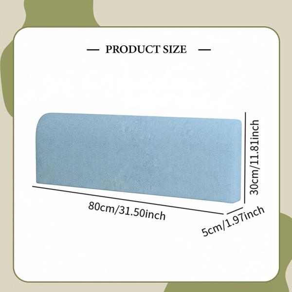 ベッド用吊り下げヘッドボード枕 洗える 人間工学に基づいた腰保護枕 ブルー