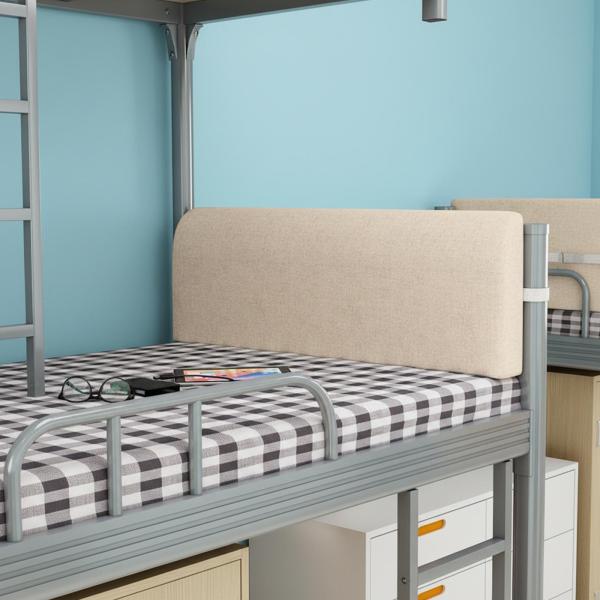 ベッド用吊り下げヘッドボード枕 洗える 人間工学に基づいた腰保護枕 カーキ