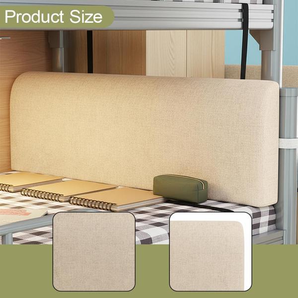 ベッド用吊り下げヘッドボード枕 洗える 人間工学に基づいた腰保護枕 カーキ