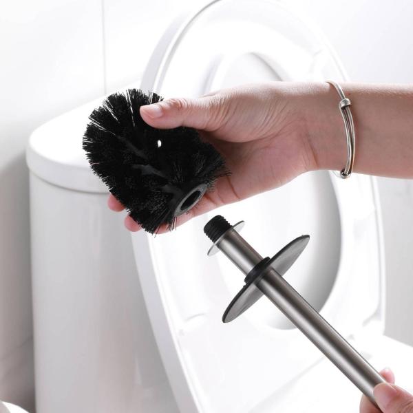 トイレットペーパーホルダー 自立式 モダン スタンド型 ステンレス製 省スペース マット仕上げ 安定ベース 予備収納 工具不要 整頓サポート 家庭用トイレに適用