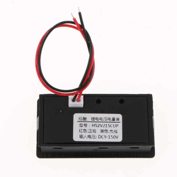 DC 9-150V LEDモーターデュアルディスプレイデジタル電圧電流計LCDインジケーターはバッテリーシンボル+パーセントまたはバッテリー