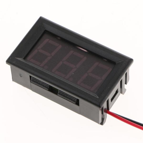0.56インチ2線4.5-30V DC LEDディスプレイデジタル電圧計グリーン
