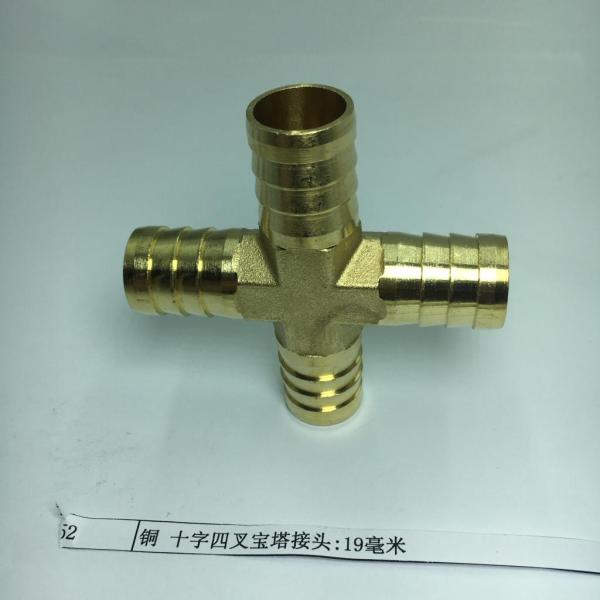 黄銅製金属パイプ六角ニップルアダプターおねじクロスコネクター19mm
