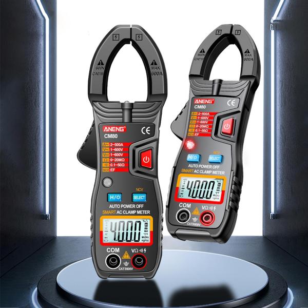 静電容量ダイオードテスターCM80ブラック用のプロフェッショナルデジタルクランプメーターマルチメーター