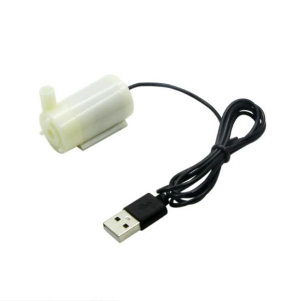  USB ウォーターポンプ 5V 低電圧  耐久性 ホーム 噴水 クラフト 水平 ホワイト
